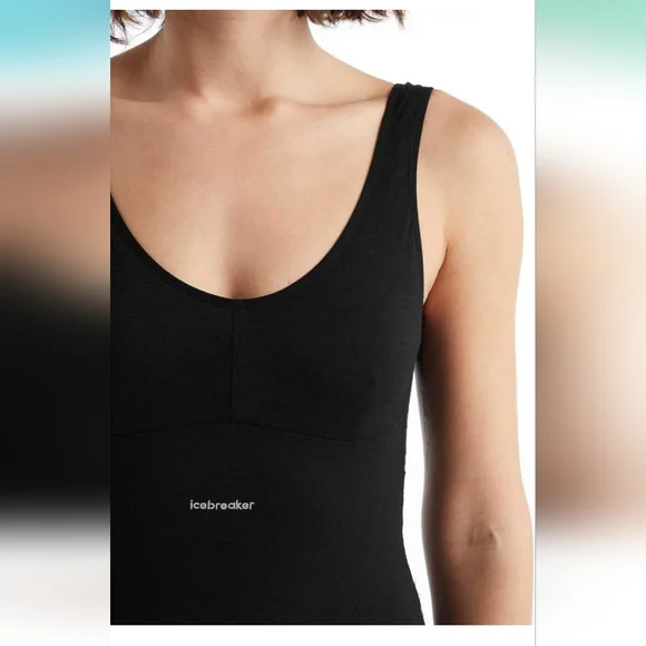 Icebreaker womens 100%  Wool Queens Tank Bodysuit Sz X-small New With Tags $90! - Picture 4 of 8